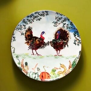 Anthropologie Inslee Fariss Autumn's Bounty side plate
